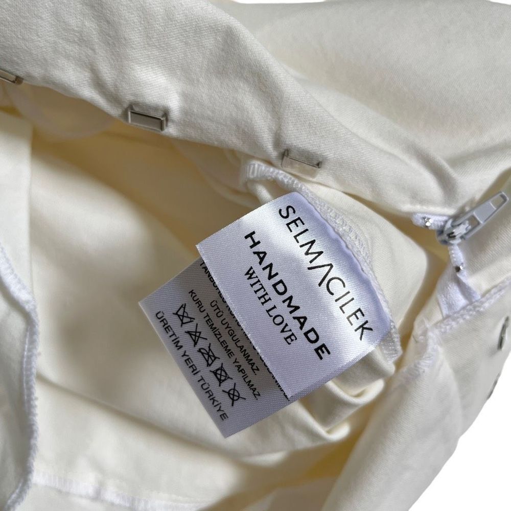 SELMACILEK Canvas Salopet Pants in Ecru - Picture 10 of 10